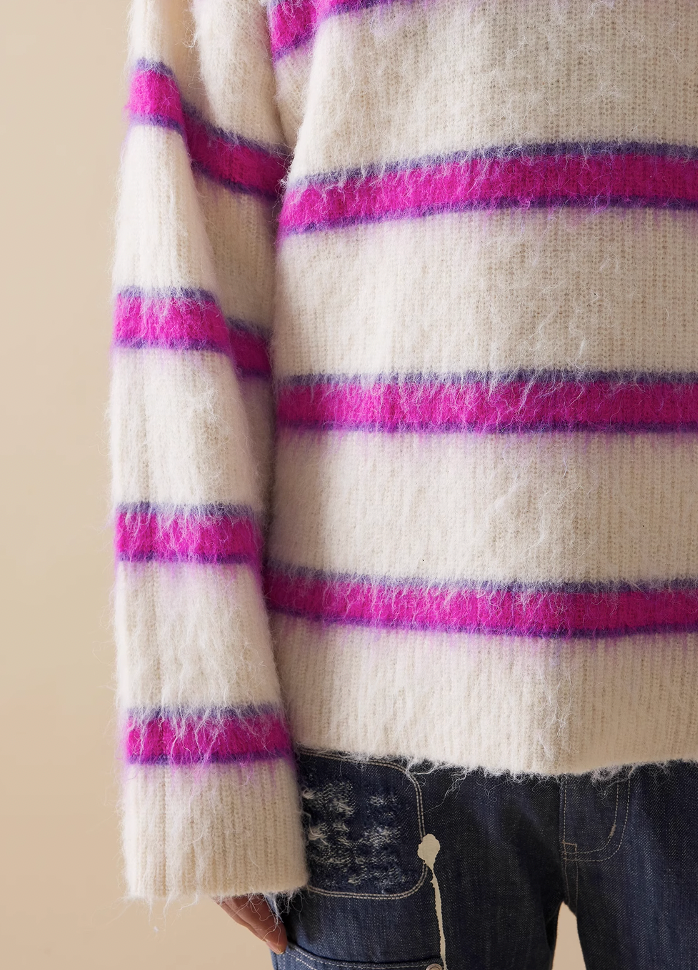 EVILKNIGHT(EK) Striped Knit Sweater