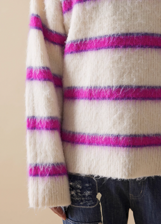 EVILKNIGHT(EK) Striped Knit Sweater