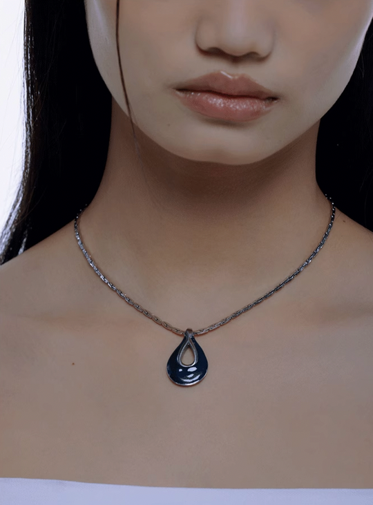 Nbostore Water Drops Snake Bone Necklace