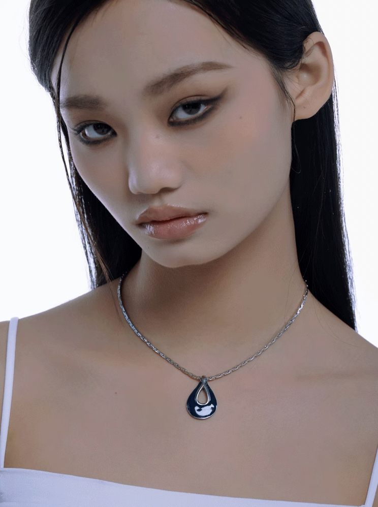 Nbostore Water Drops Snake Bone Necklace