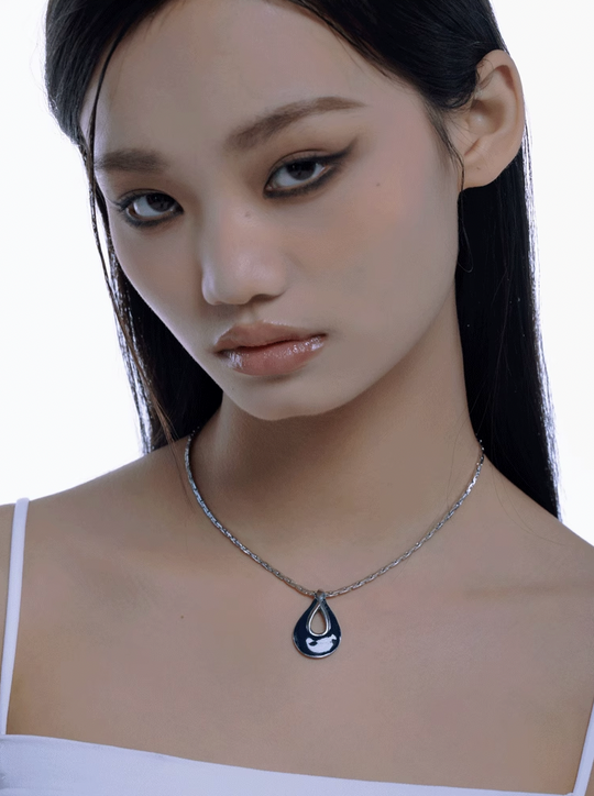 Nbostore Water Drops Snake Bone Necklace