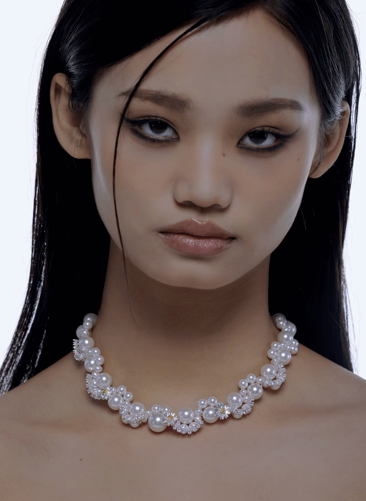 NboStore Daisy & Pearl Necklace | Face 3 Face