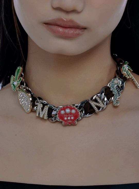 NboStore N-bo Plants & Flowers Necklace | Face 3 Face