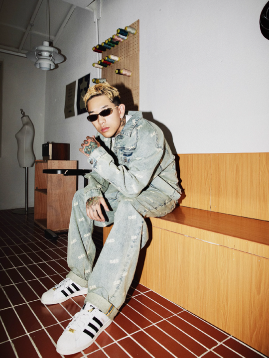 S45 Full Print Denim Jacket & Denim Pants