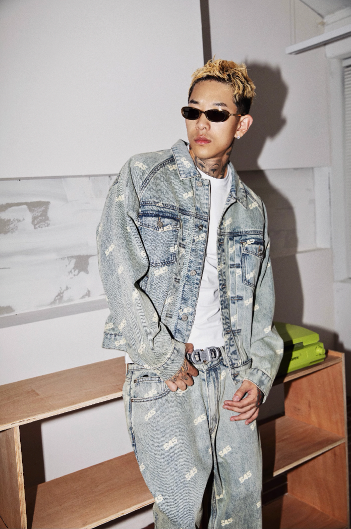 S45 Full Print Denim Jacket & Denim Pants