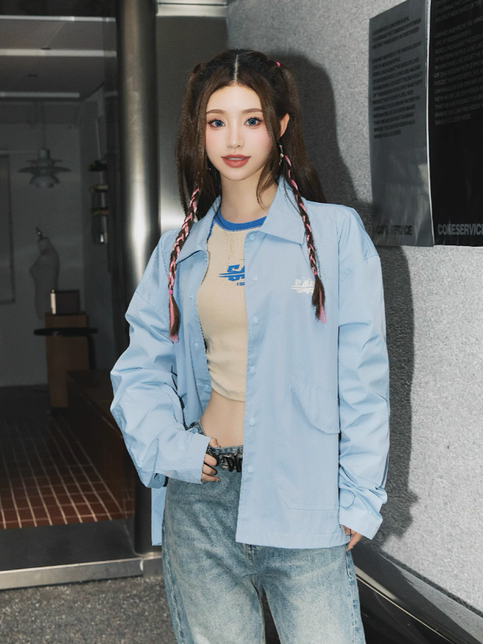 S45 Logo Slogan Coach Jacket