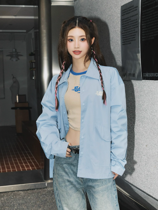 S45 Logo Slogan Coach Jacket