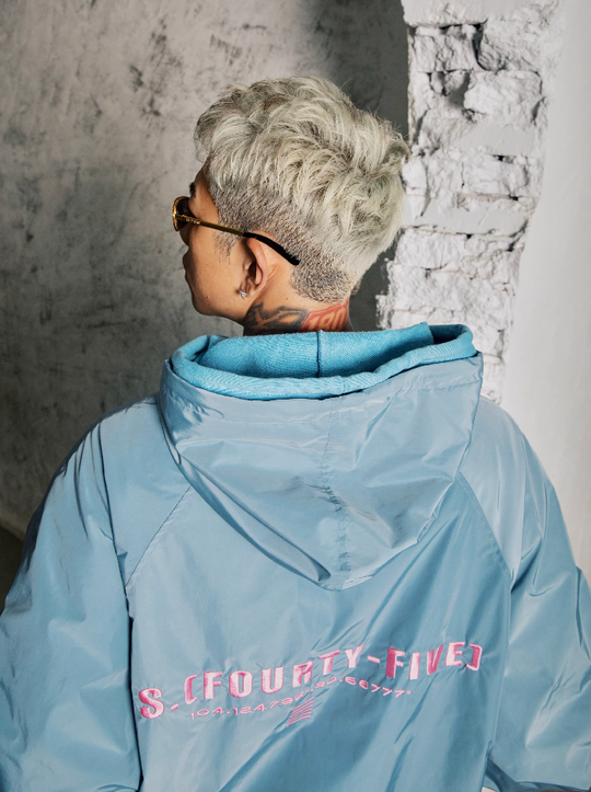 S45 Parrot Embroidered Hooded Jacket