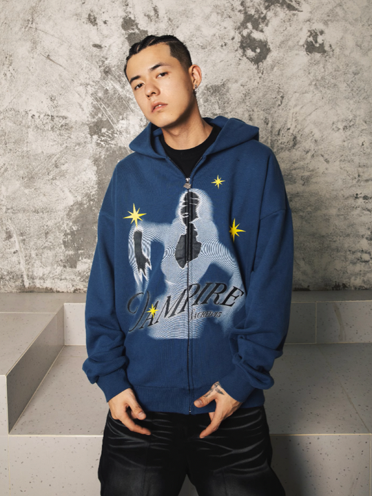 S45 Countess Vintage Zipper Hoodie