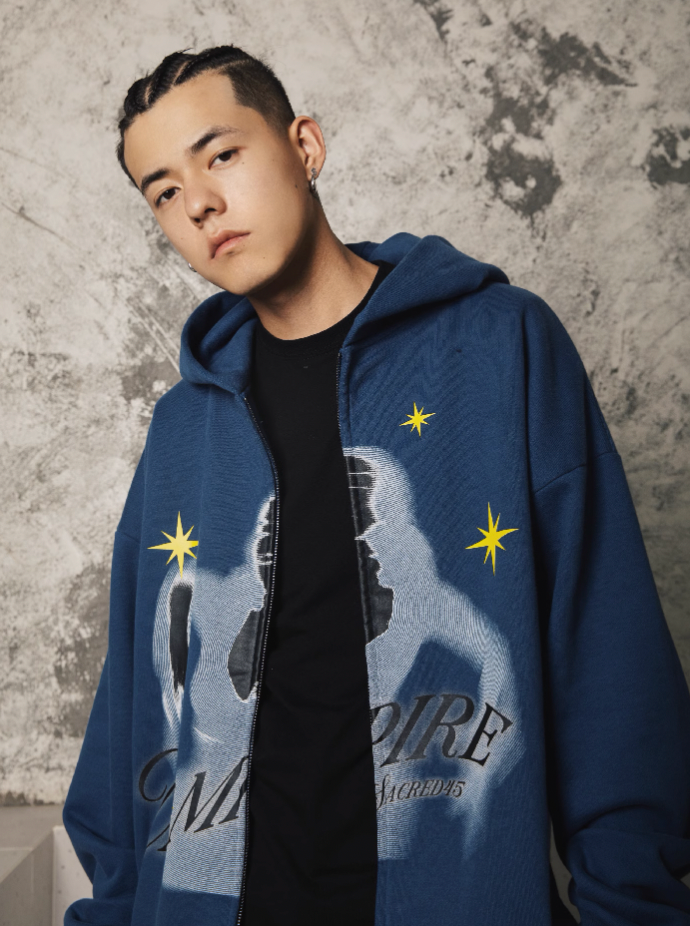 S45 Countess Vintage Zipper Hoodie