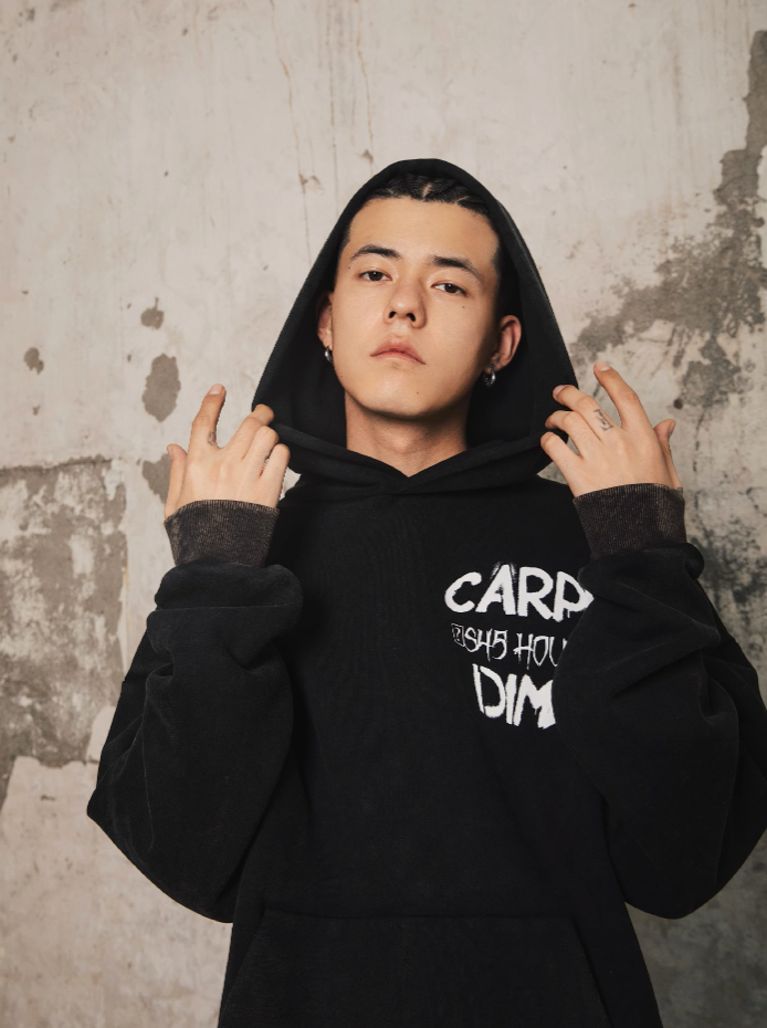 S45 Black & White Vintage Portrait Hoodie