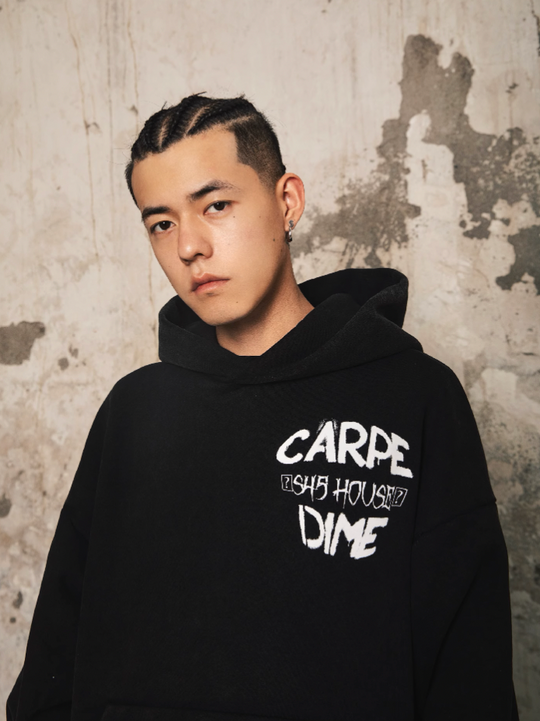 S45 Black & White Vintage Portrait Hoodie