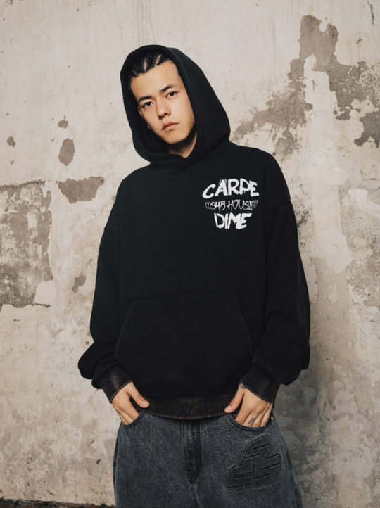 S45 Black & White Vintage Portrait Hoodie