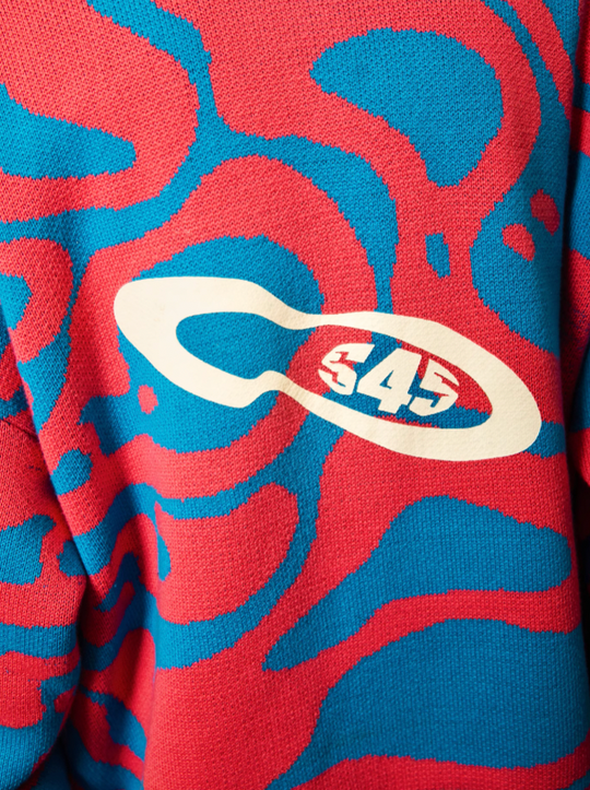 S45 Bubble Circle Camouflage Knit Hoodie