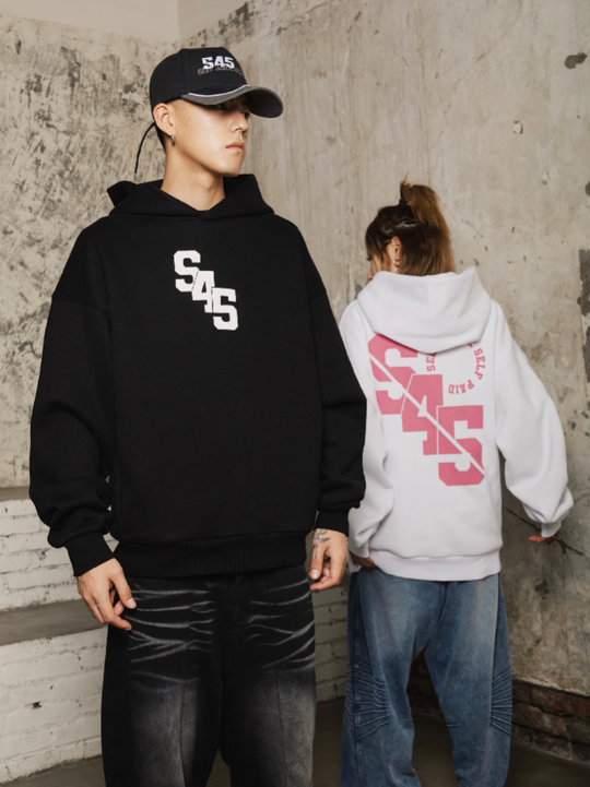 S45 Slant Split Logo Hoodie