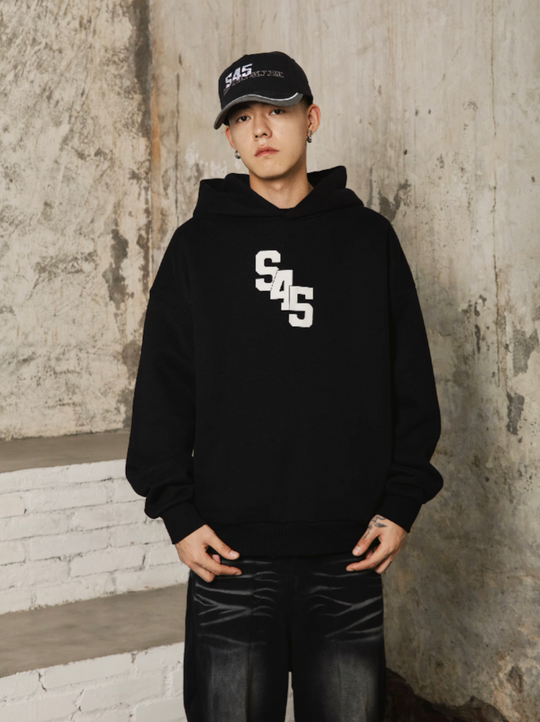 S45 Slant Split Logo Hoodie