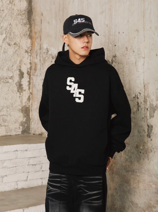 S45 Slant Split Logo Hoodie