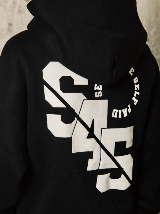 S45 Slant Split Logo Hoodie