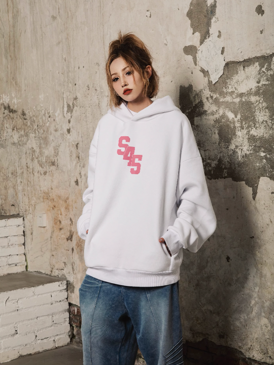 S45 Slant Split Logo Hoodie