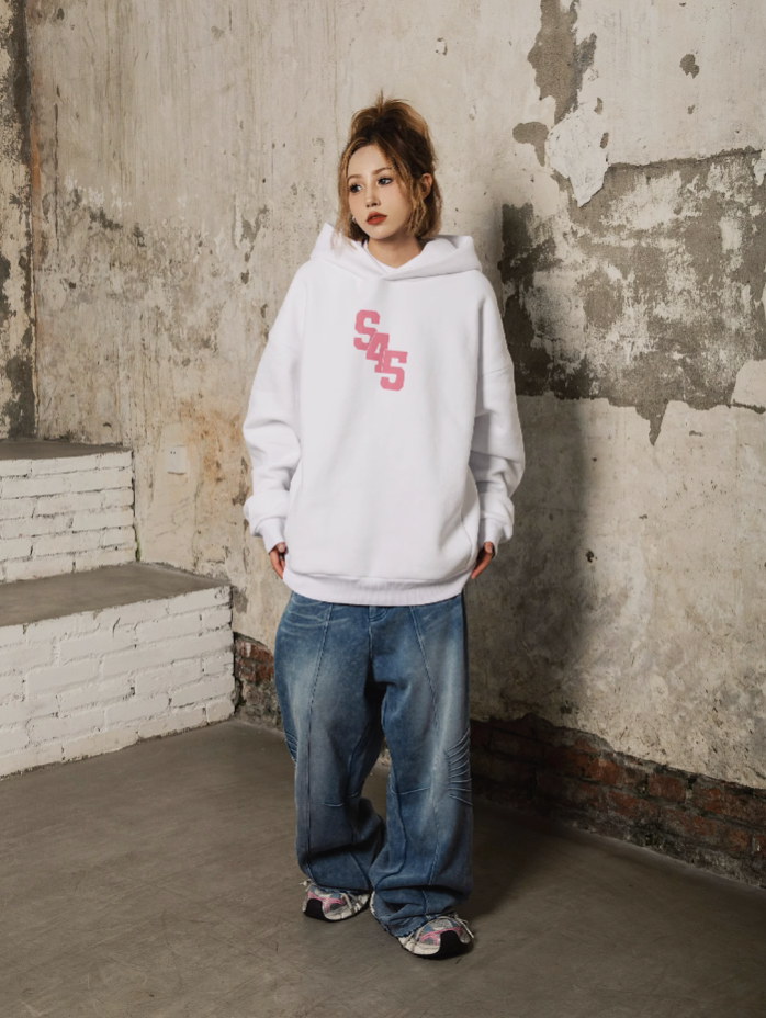S45 Slant Split Logo Hoodie