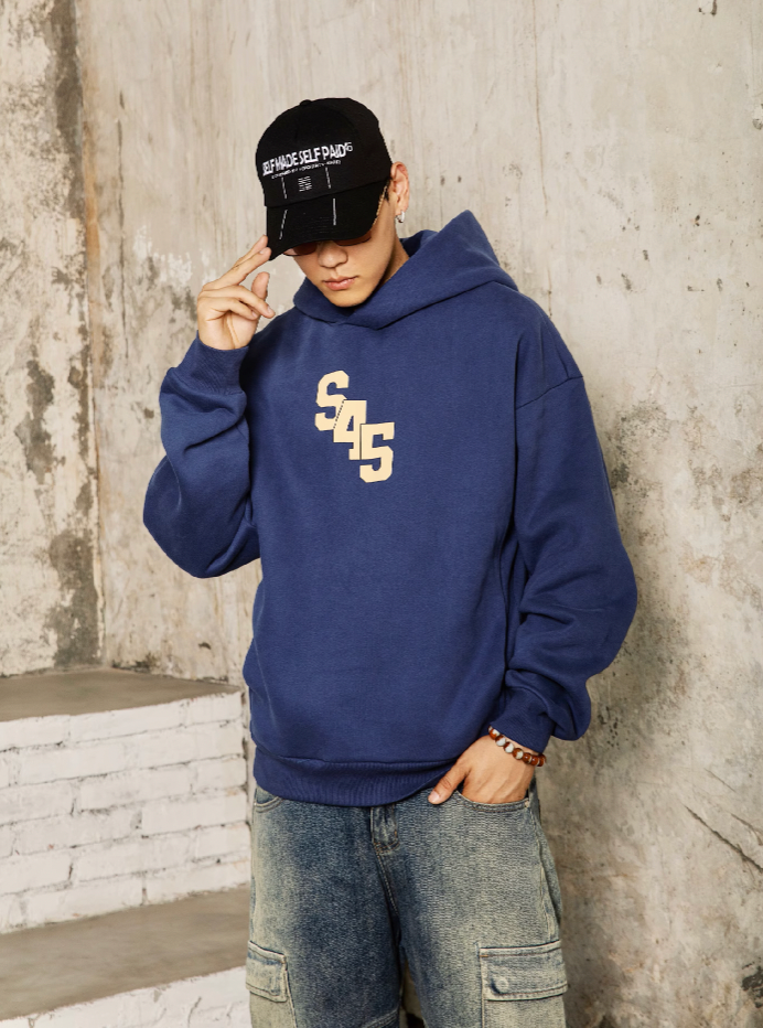 S45 Slant Split Logo Hoodie