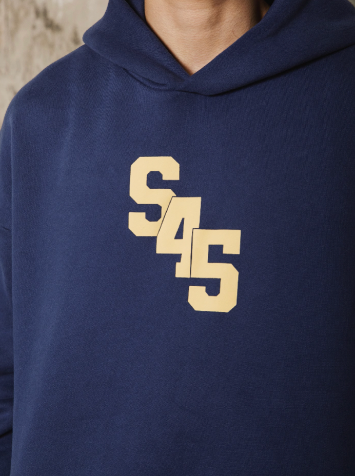 S45 Slant Split Logo Hoodie