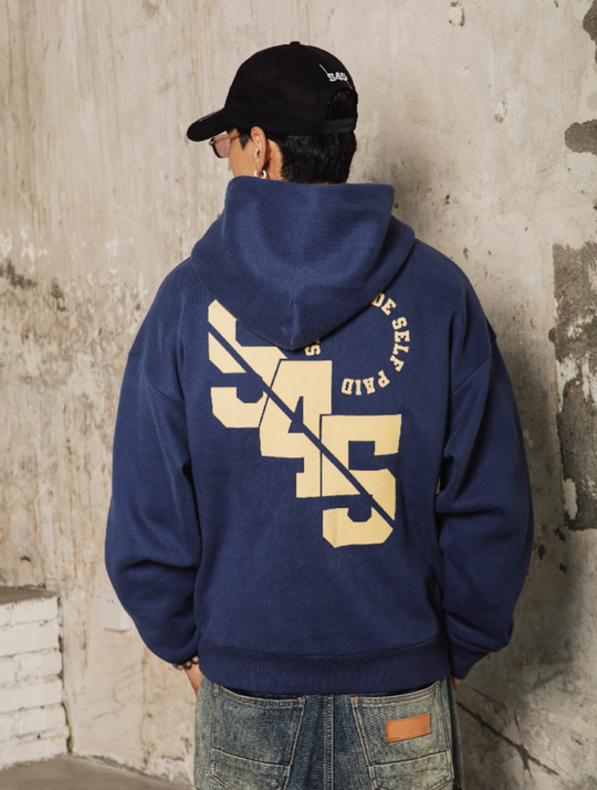 S45 Slant Split Logo Hoodie