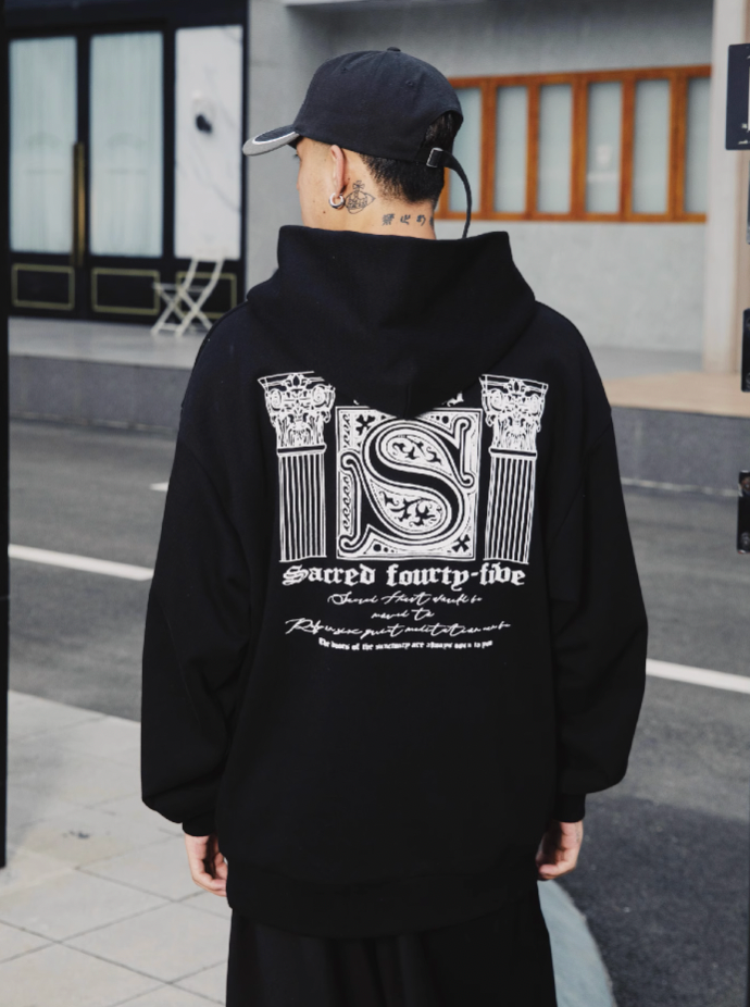 S45 Roman Stonehenge Foam Hoodie