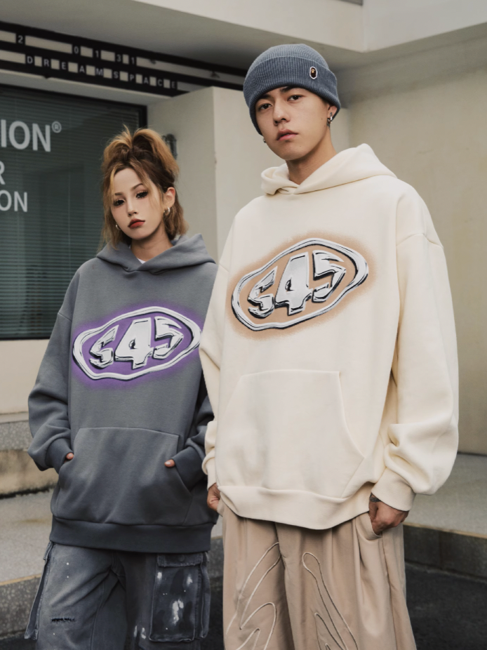 S45 Mirror Metal Logo Hoodie