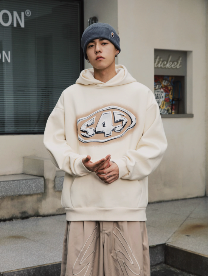 S45 Mirror Metal Logo Hoodie