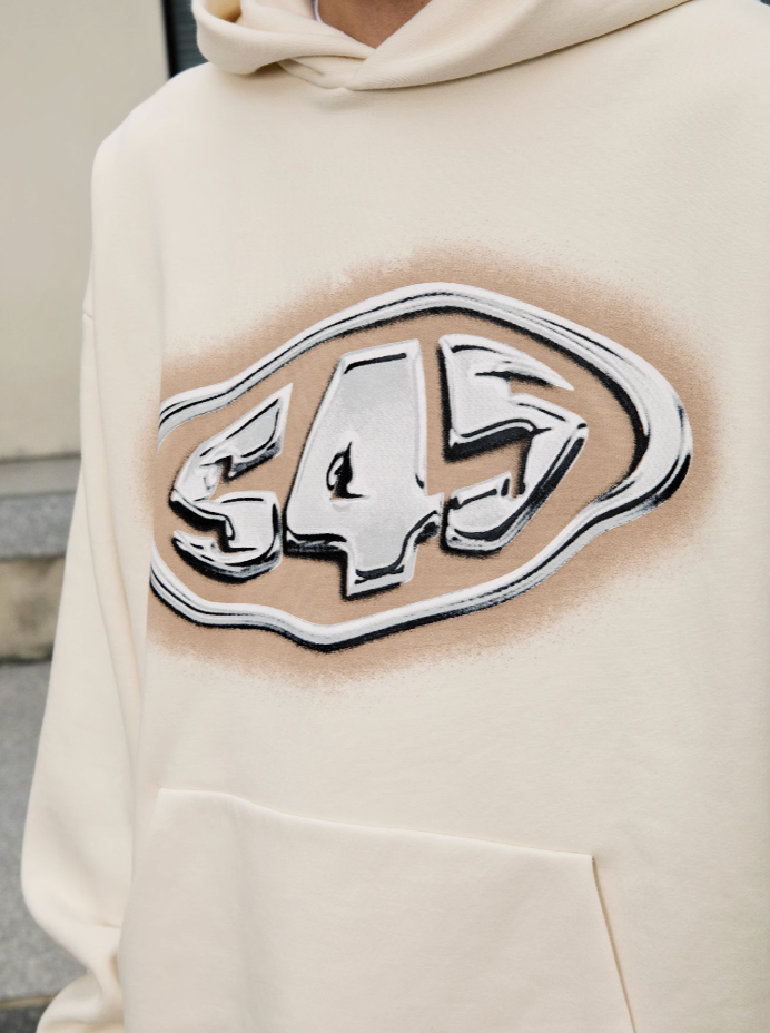 S45 Mirror Metal Logo Hoodie