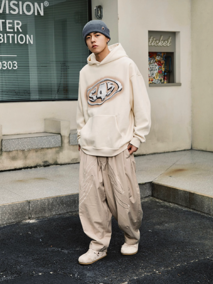 S45 Mirror Metal Logo Hoodie