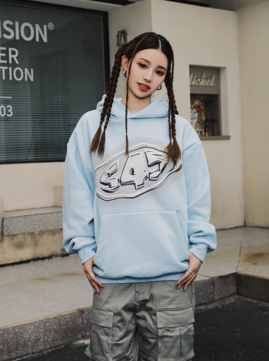 S45 Mirror Metal Logo Hoodie