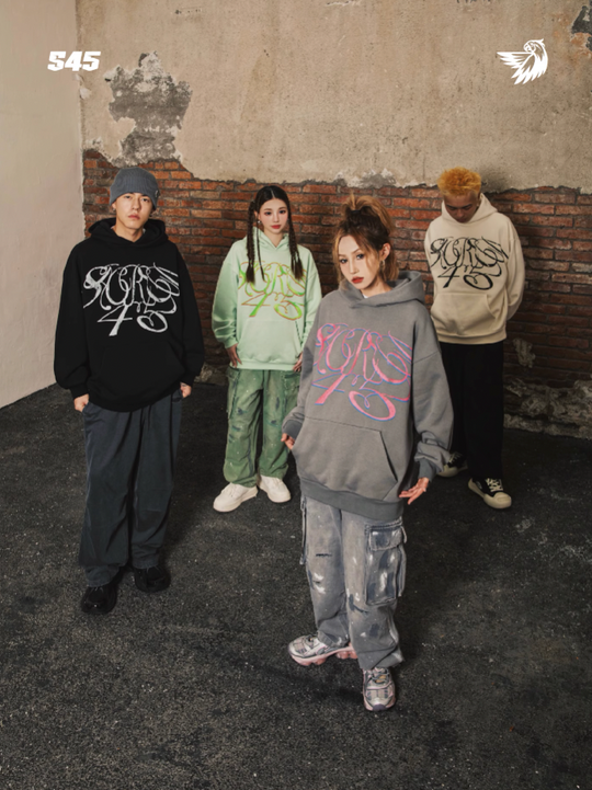 S45 Handwritten Floral Hoodie