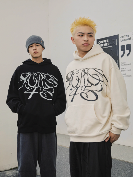 S45 Handwritten Floral Hoodie