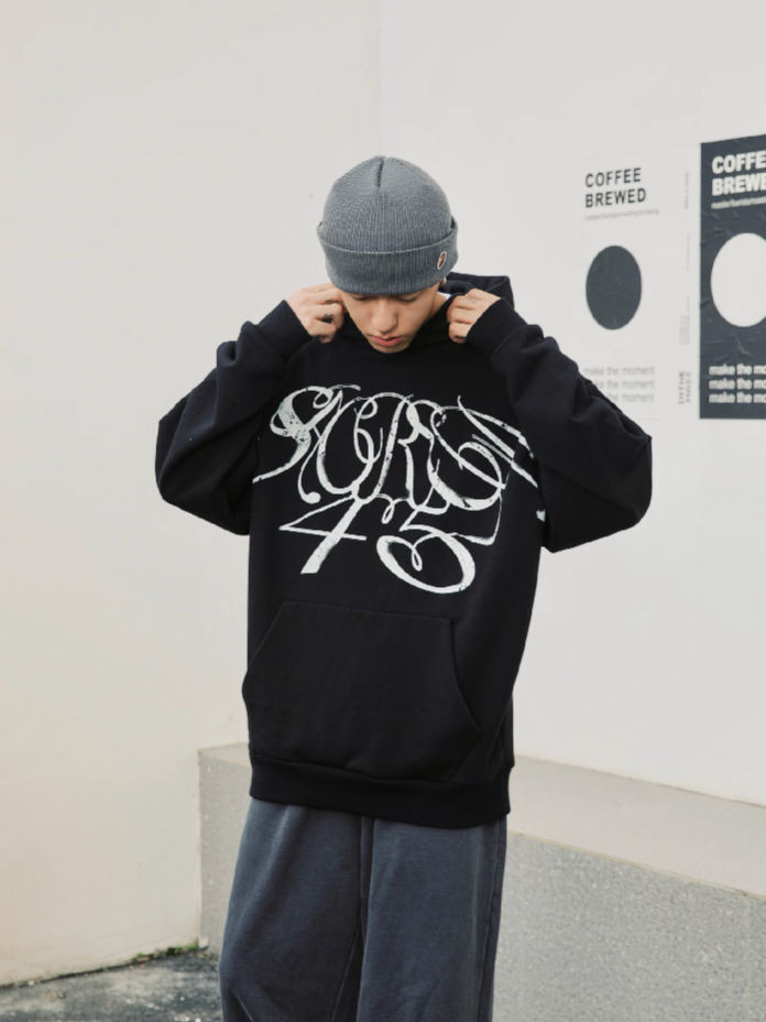 S45 Handwritten Floral Hoodie