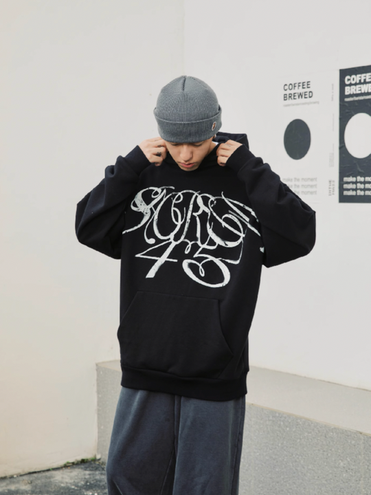 S45 Handwritten Floral Hoodie