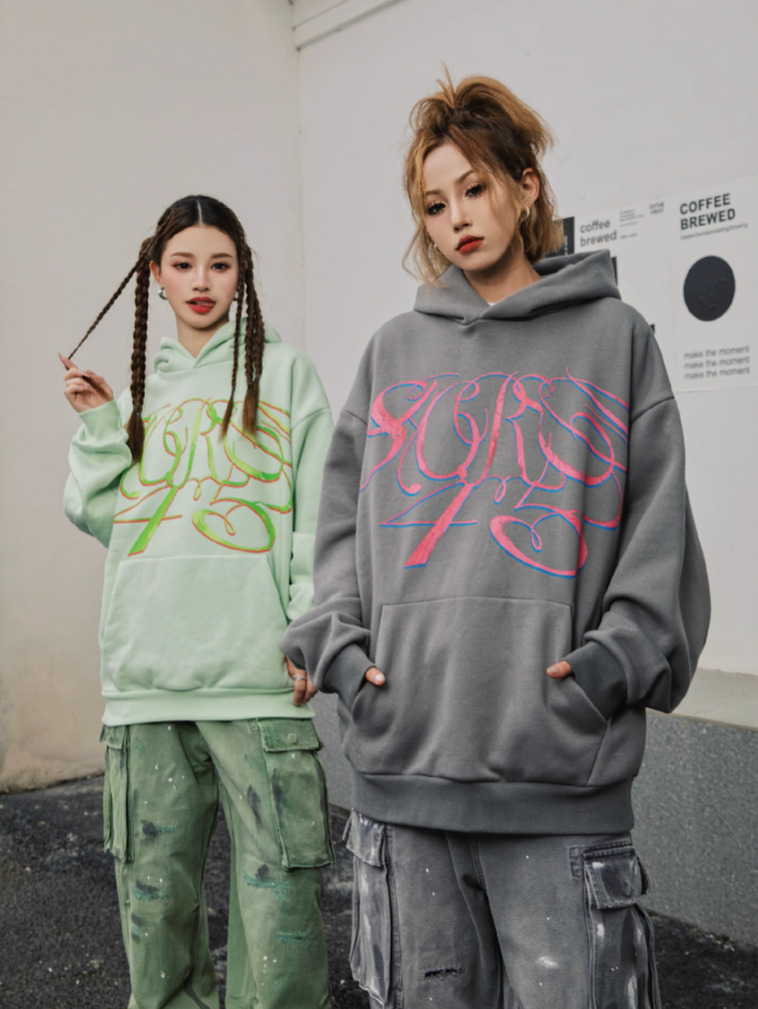 S45 Handwritten Floral Hoodie