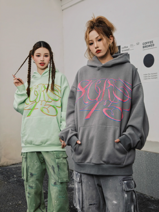 S45 Handwritten Floral Hoodie