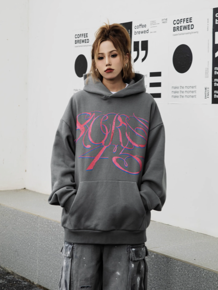 S45 Handwritten Floral Hoodie