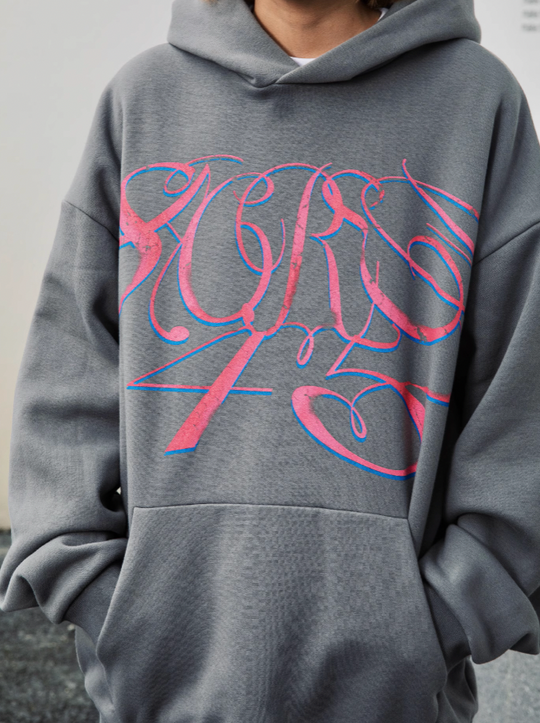 S45 Handwritten Floral Hoodie