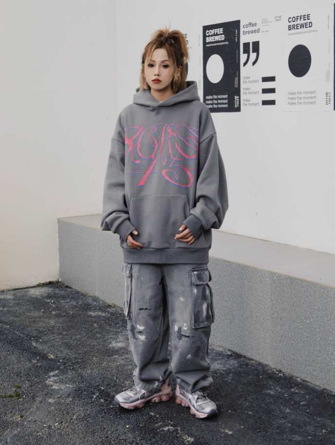 S45 Handwritten Floral Hoodie