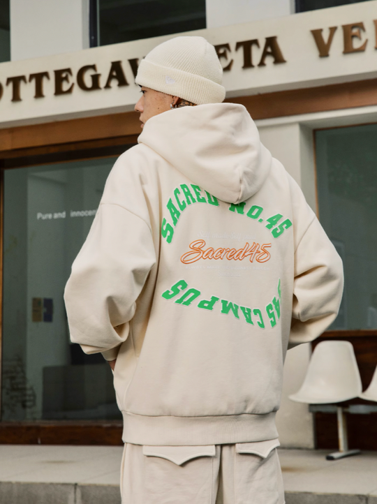 S45 Twisted Loop Logo Zipper Hoodie