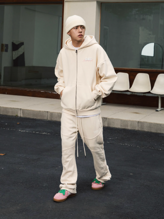 S45 Twisted Loop Logo Zipper Hoodie