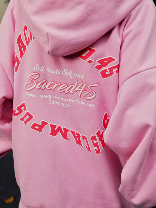 S45 Twisted Loop Logo Zipper Hoodie