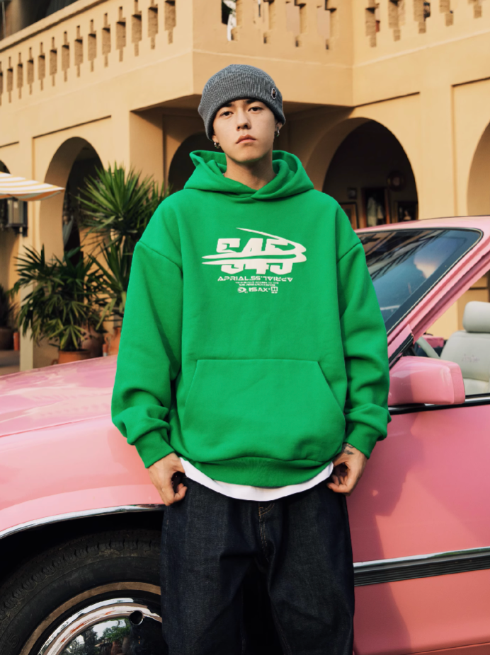 S45 Bend Label Logo Hoodie