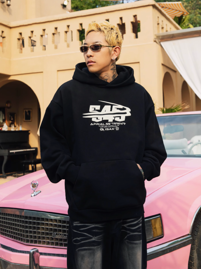 S45 Bend Label Logo Hoodie