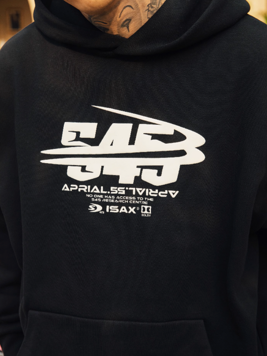 S45 Bend Label Logo Hoodie