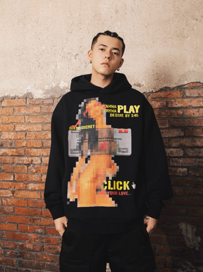 S45 Mosaic Print Hoodie