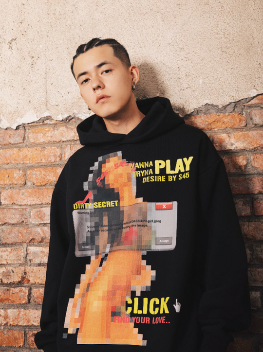 S45 Mosaic Print Hoodie